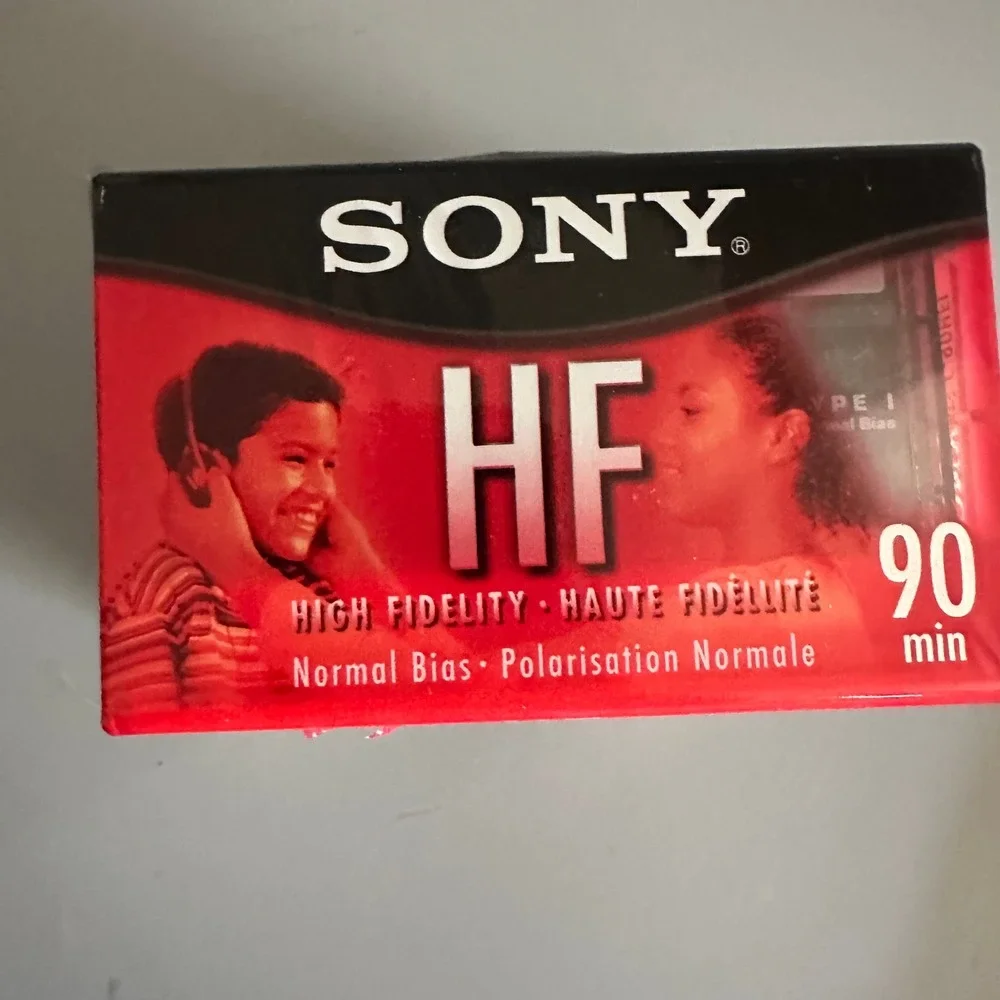 Lot of 5 Blank Cassette Tapes Sony HF 90 TDK CD Power 90 Type I Type II Sealed